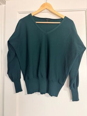 Banana Republic Teal V-Neck Dolman Sweater